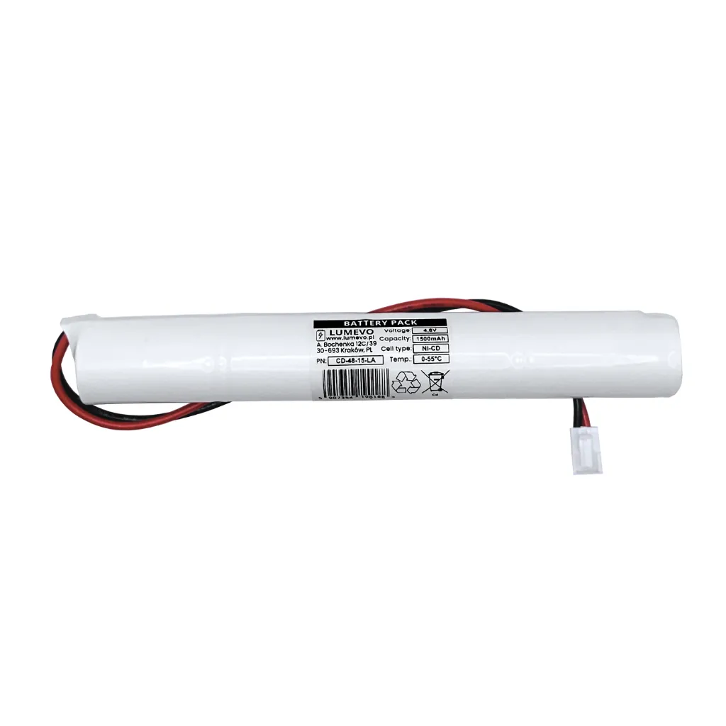 [CD-48-15-LA] Akumulator Ni-CD 4,8V 1500mAh "Laska"