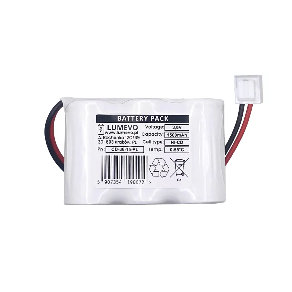 [CD-36-15-PL] Akumulator Ni-CD 3,6V 1500mAh "Płotek"
