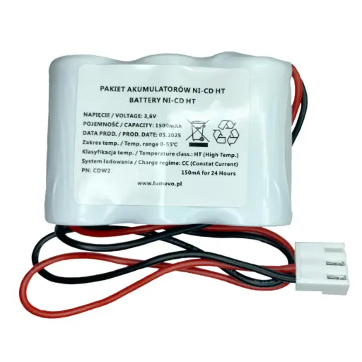 [CD-36-15-PL] Ni-CD 3,6V 1500mAh "Płotek" - Awex